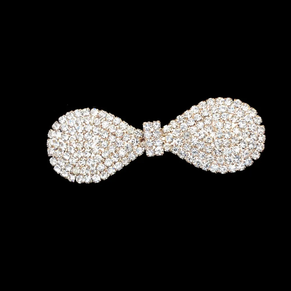 

Gold Color Bowknot Crystal Shape Hair Clip Cute Mouth Full Crystal Hair Barrettes Hair Jewelry For Woman Jewelry