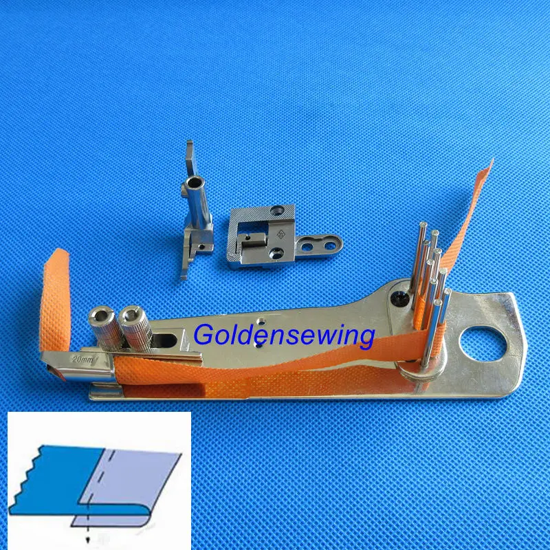 

Binder bracket set with tape guide foot Needle Plate Feeder Binder for PFAFF 335 please choose your wanted size