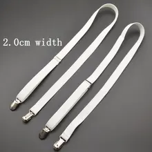 Черные мужские подтяжки с 4 клипсами без крестов для взрослых 2,0 см, женские штаны с регулируемыми подтяжками серого цвета