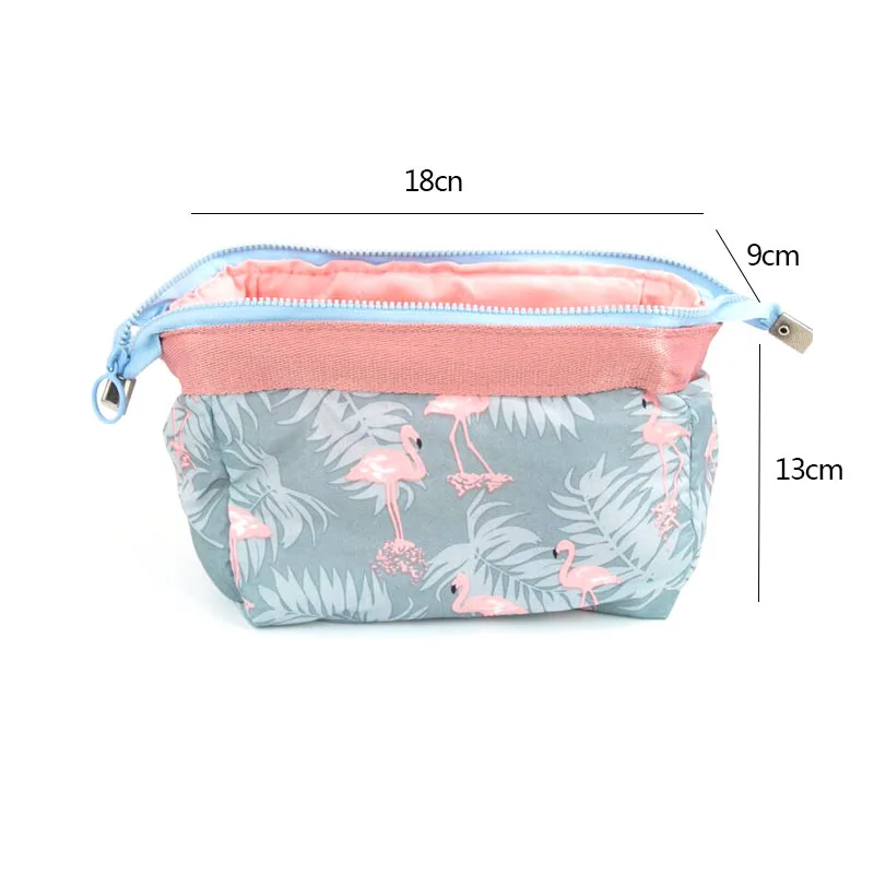 New Fashion Cosmetic Bag Women Waterproof Flamingo Makeup Bags Travel Organizer Toiletry Kits Portable Makeup Bags Beautician