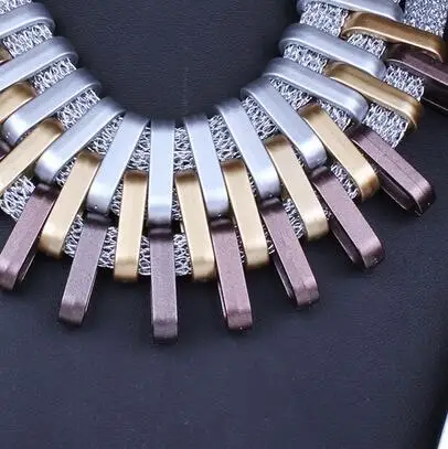 Новая Мода Гипербола Стиль для Для женщин jewelry Интимные аксессуары квадратный геометрический Цепочки и ожерелья 3 цвета на выбор
