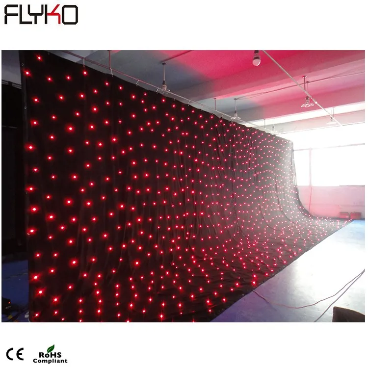 

RGB fullcolor 4.5m*10m/15feet*33feet Led star cloth stage background