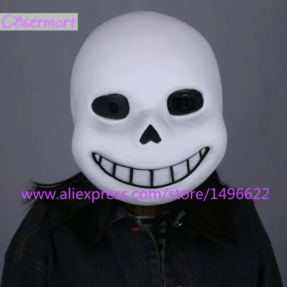 Hot Game Undertale Mask Hard Latex Cosplay Sans Papyrus helmet Full Head Masks Halloween Party Prop (7)