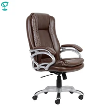 95170 Кресло руководителя Barneo K-146 коричневая кожа высокая спинка кресло офисное кресло компьютерное кресло с системой качания мебель для офиса компьютерные кресла в Казахстан по России