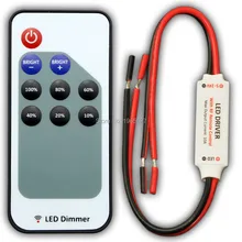 R107-S RF беспроводной светодиодный диммер, DC5-24V вход, R107 RF одноцветный светодиодный мини-контроллер, 200 шт. светодиодный диммер, высокое качество