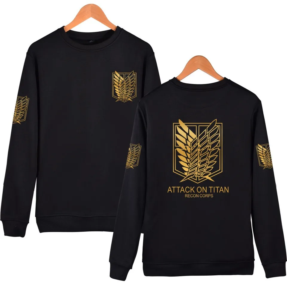 

XXS Attack on Titan Shingeki no Kyojin autumn hoodie pullover men women Anime Cosplay Costumes Survey Corps Logo hoodies XXXXL