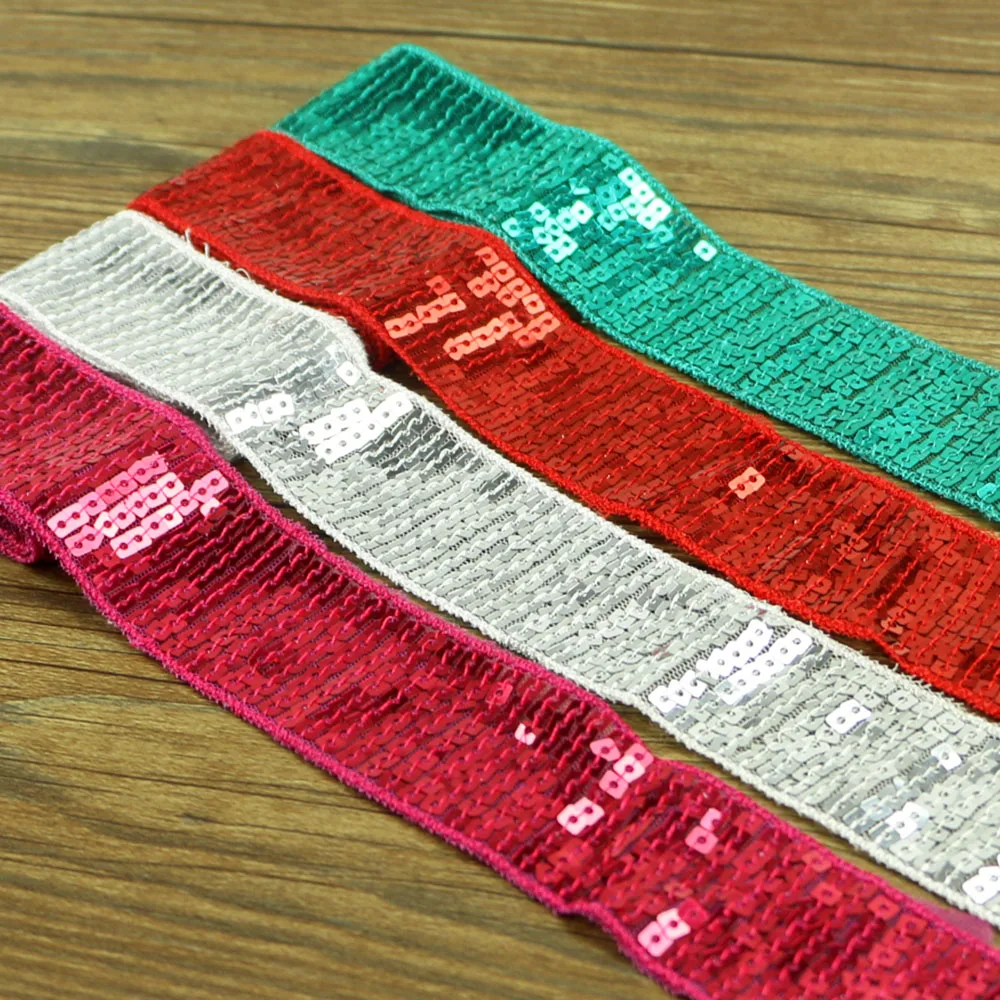 

1 yards / a series of square diy shiny beads sequins ribbon lace to the dance stage costume hat clothing jewelry jewelry