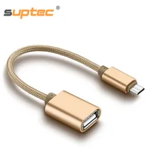 SUPTEC Micro USB Женский OTG кабель адаптер для samsung S6 S7 Xiaomi huawei lenovo sony камера планшетный конвертер для синхронизации данных телефона