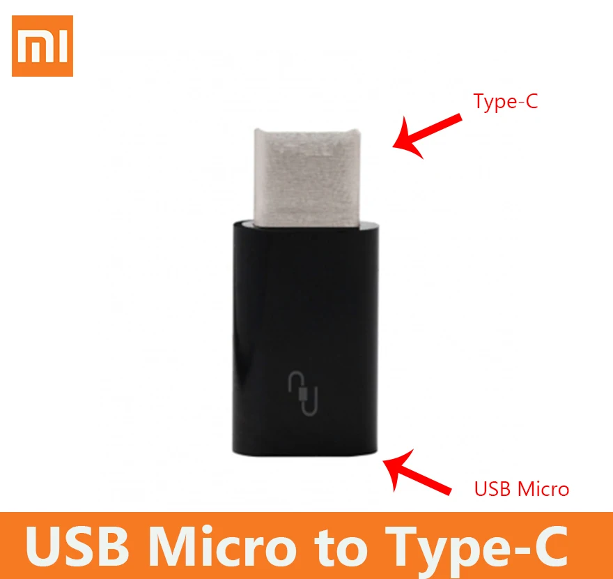 

original xiaomi type-c adapter charger USB Micro transfer to type c fast charging Male Cable Converter Connector for xiao mi