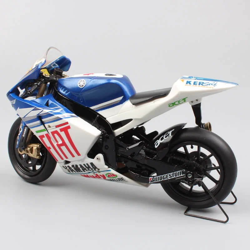 Детские 1/12 Newray Racer ROSSI Yamaha YZR-M1 YZR M1 gp Fiat team 2008 масштаб moto rcycle спортивный мото велосипед литье под давлением Миниатюрная модель игрушки