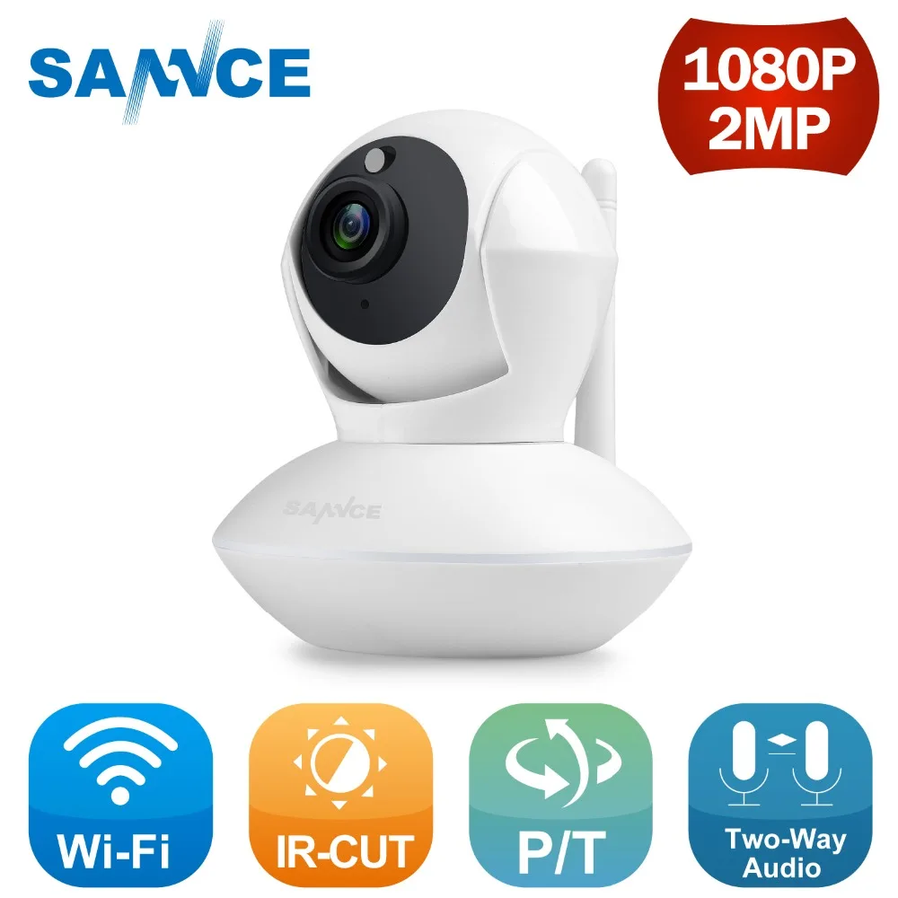 

SANNCE Clearance 1080P WiFi IP CCTV Security Camera Night Vision Infrared Two Way Audio 1MP Baby Camera Monitor Wireless Camera