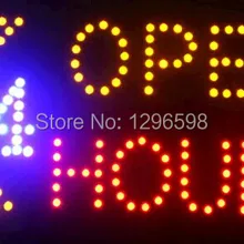 CHENXI Led магазин Открытый 24 часа вывески Горячая Распродажа низкая мощность 10*19 дюймов полуоткрытый светодиодный движущийся знак для магазина 24 часа Открытый бизнес