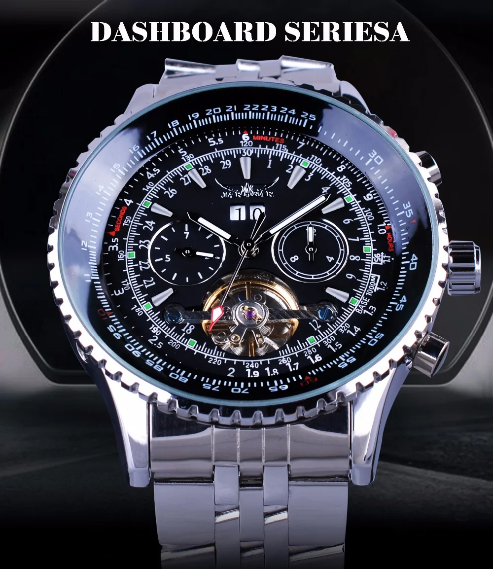 design escala dial relógios dos homens marca
