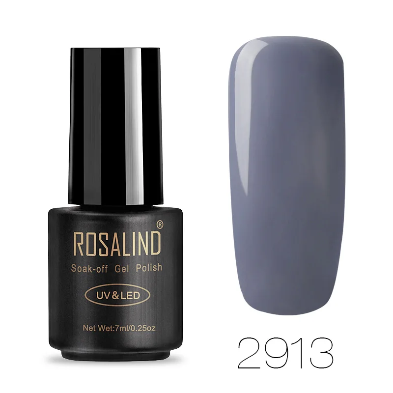 2913 ROSALIND 7 пилка для ногтей великолепный цвет Гель-лак для ногтей Полупостоянный верхний слой гель для базового покрытия лаки для ногтей гель лак - Цвет: 2913