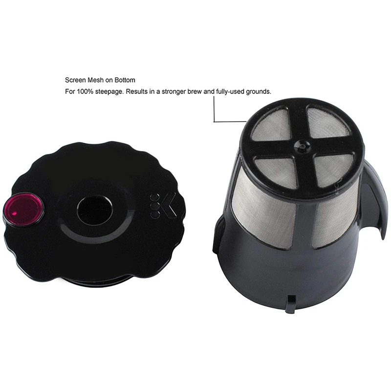 Многоразовый фильтр для кофе для Keurig K-Cup My 119367 2,0 обновленная модель черный маленький фильтр для кофе K200 K250 K300 K350 K400 K45