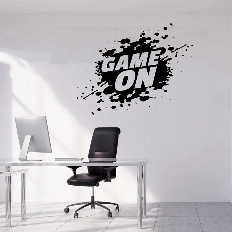 Game Zone Custom Wall Decal Console Player Gaming Wall Art Vinyl Sticker Mural Video Games Play Player Station 3086