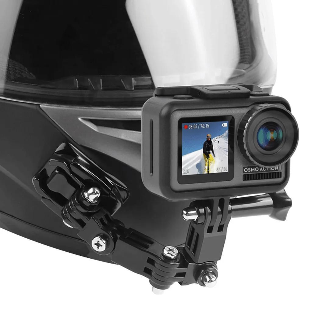 Для GoPro Sjcam камера мотоциклетный шлем подбородок Кронштейн Поворотная Кнопка крепление Cam для DJI Osmo Экшн камеры аксессуары L0527