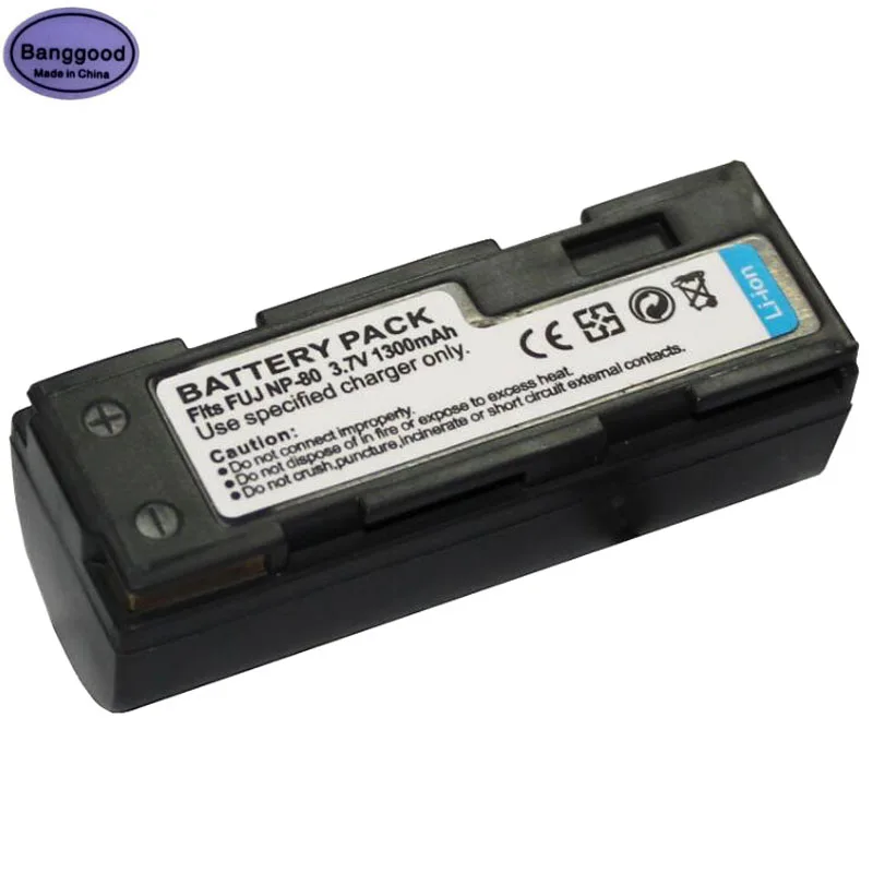 

3.7V 1300mAh NP-80 NP80 FNP80 Digital Camera Battery for Fujifilm Fuji FinePix 4900 4800 Zoom MX-1700 MX-2700 MX-2900 MX-6800