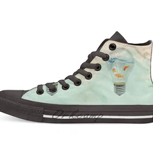 Идеи и золотая рыбка; дизайн; Повседневная парусиновая обувь; обувь на заказ; Прямая