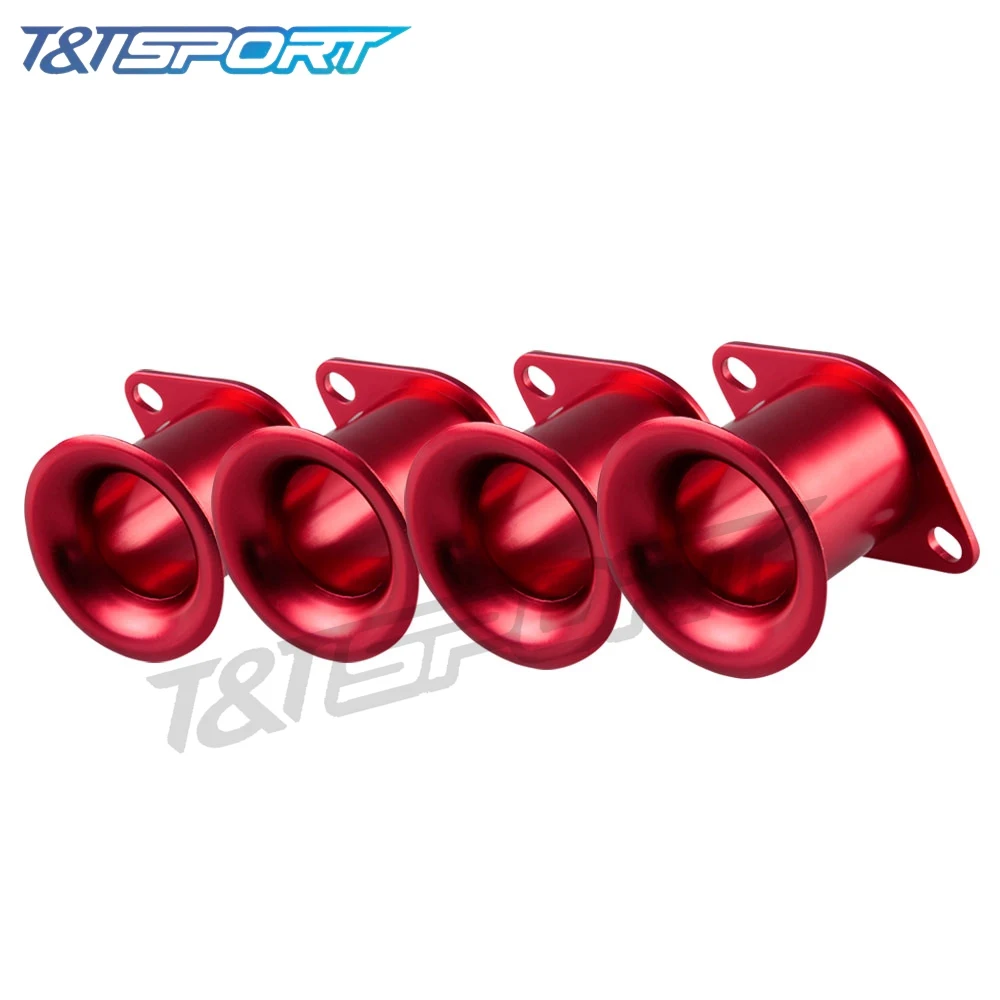 4 шт. AE86 Corolla GTS Speed V-stacks Airbox Intake V Stack Add Horse power 20V 4AG ITB/ITBs Air Horn Funnel AH009 | Автомобили и