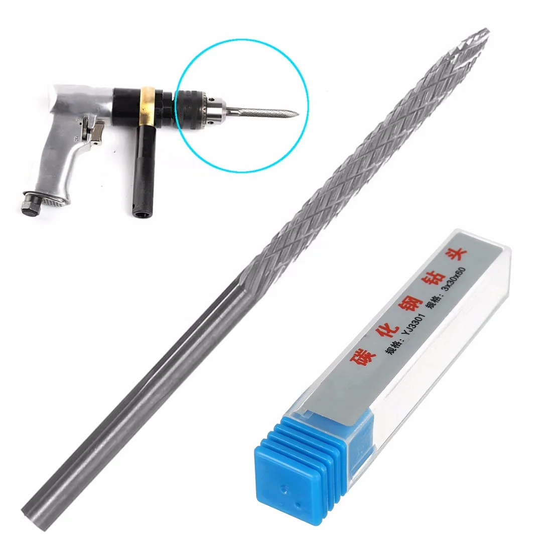 1pcs 3mm Tire Repair Carbide Cutter Reamer Drill Bit Carbon Steel Cutting Tool