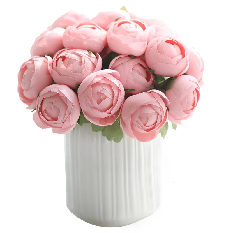 Silk Flowers for Crafting Artificial Lotus Flower Bouquet Flower