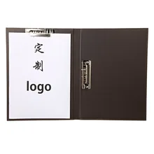 1 шт. кожаная папка с Двойным Зажимом металлическая A4 папка для деловых встреч хранение файлов канцелярские принадлежности