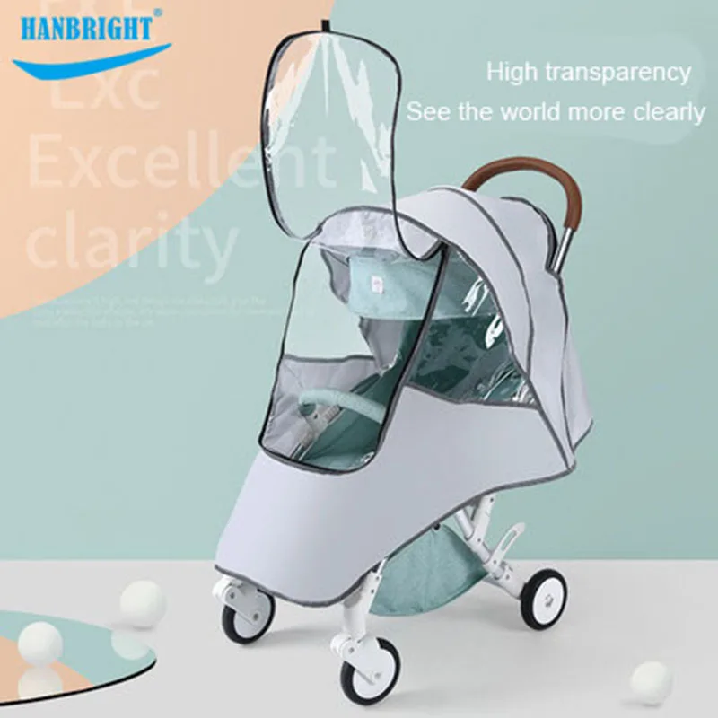 

Reflect Light Baby Stroller Rain Cover Ventilate Cover Hurricane globe Universal Poncho Trave Shield Baby Carriage accessories
