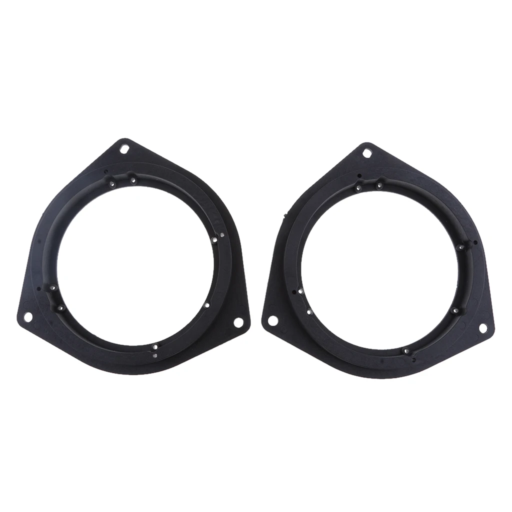 2 Pieces 6.5 Inch Black Plastic Speaker Adapter Bracket Ring for Toyota for Corolla for Crown for Reiz for BYD