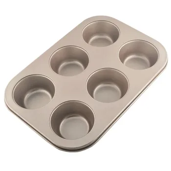 

Muffin Pan, For great Muffins, Cupcakes, Breakfast Potato Egg Cups and so Much More, Nonstick Bakeware 6-Cup Muffin Pan