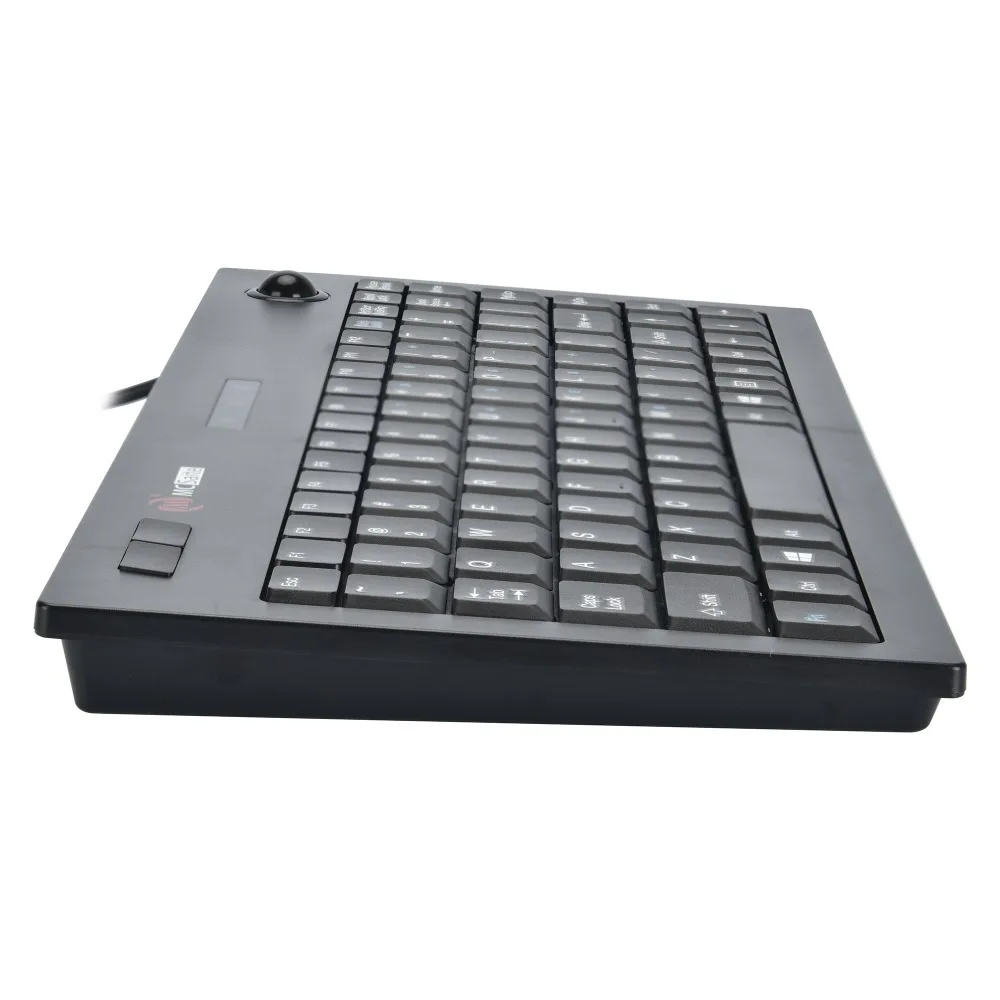 Wired USB Mini PC Plastic Trackball Keyboard With 88 Keys For Industrial