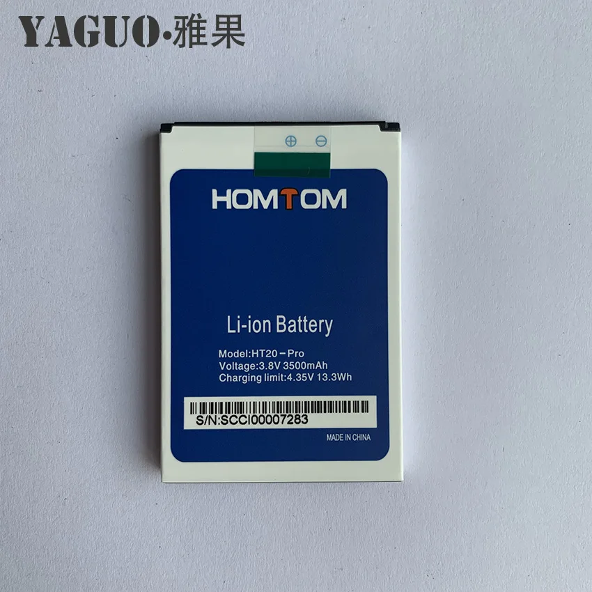 

100% Original Full 3500mAh HOMTOM HT20 Battery Backup Batteries Replacement For HOMTOM HT20 Pro HT20-Pro Smart Phone