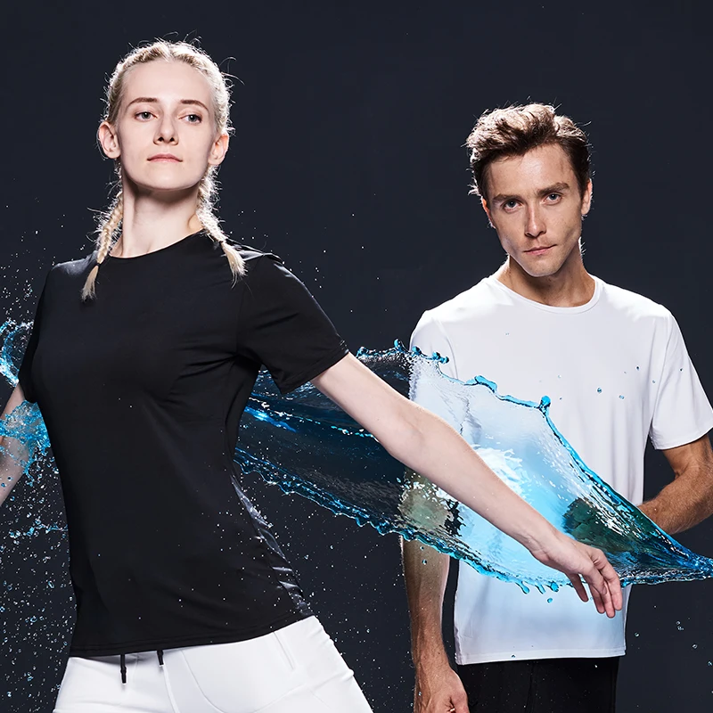 

Men Short Sleeve Creative Hydrophobic T-shirt Waterproof Breathable Anti-fouling Black Grey White Large Size Cycling Shirt