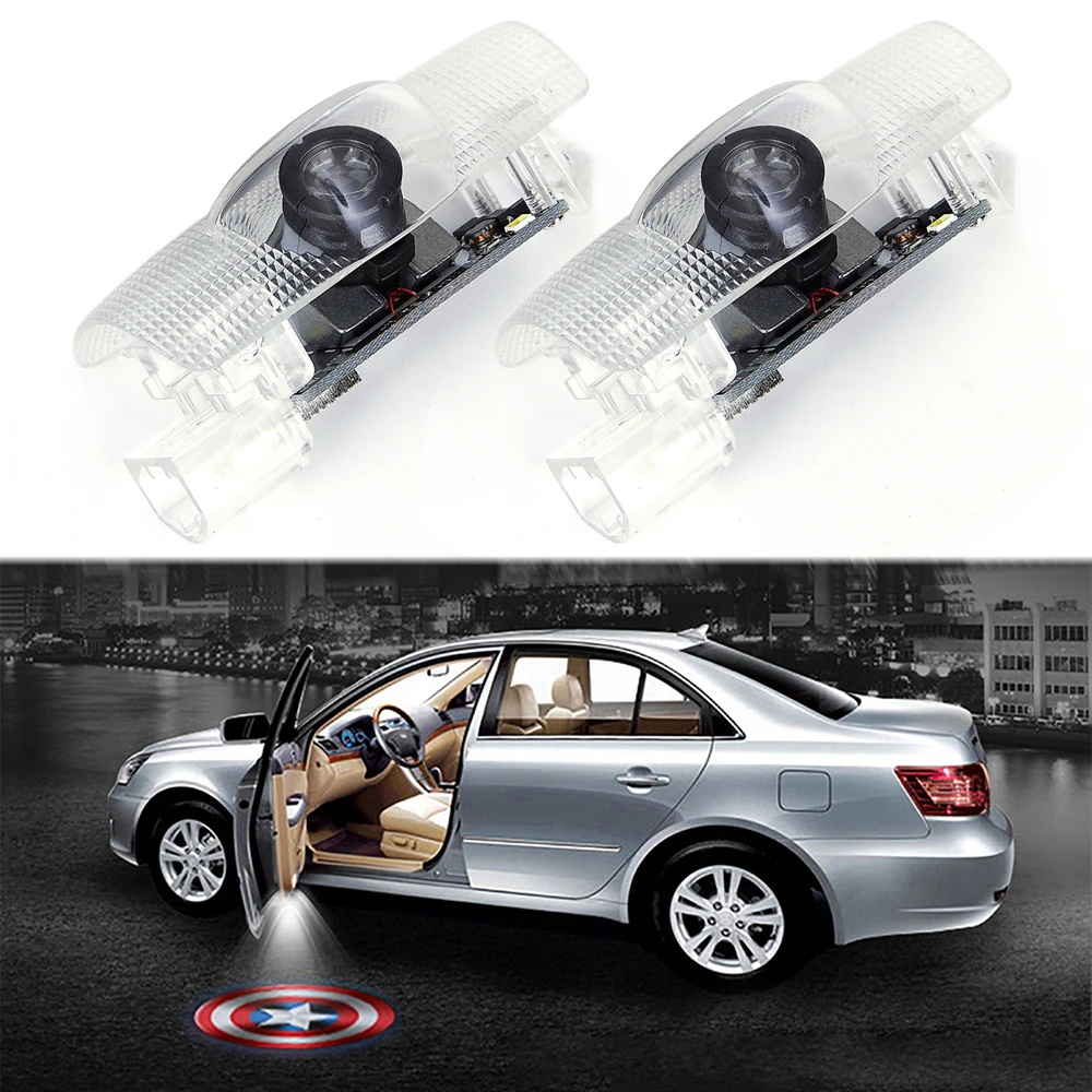 set LED Car Courtesy Lamp Logo Car Door Light for Toyota