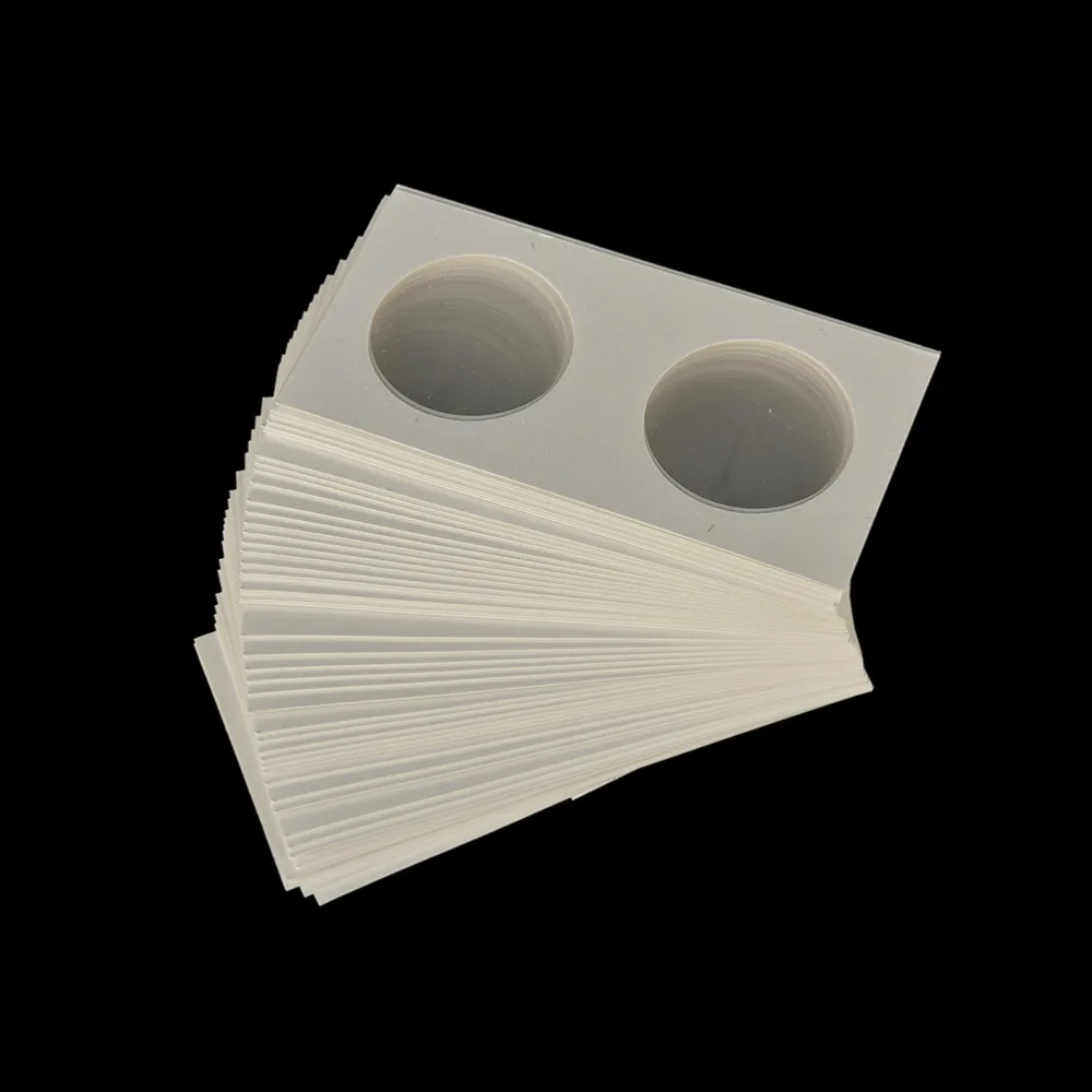 

50PC Round Coin Holders Coin Supplies Coin Album Collection Lighthouse Cardboard Stamp Coin Holders Cover Case Storage 2X2"35mm