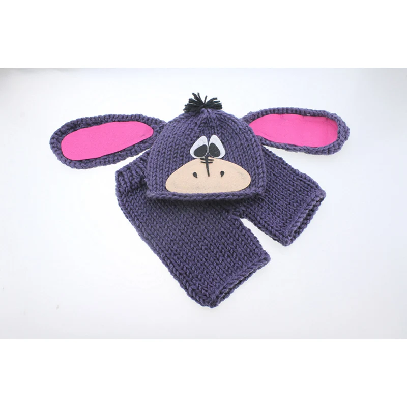 New Newborn Penguin Costume Crochet Newborn Photo Props Baby Fotografia Knitted Outfits Toddler Beanies And Sleepping
