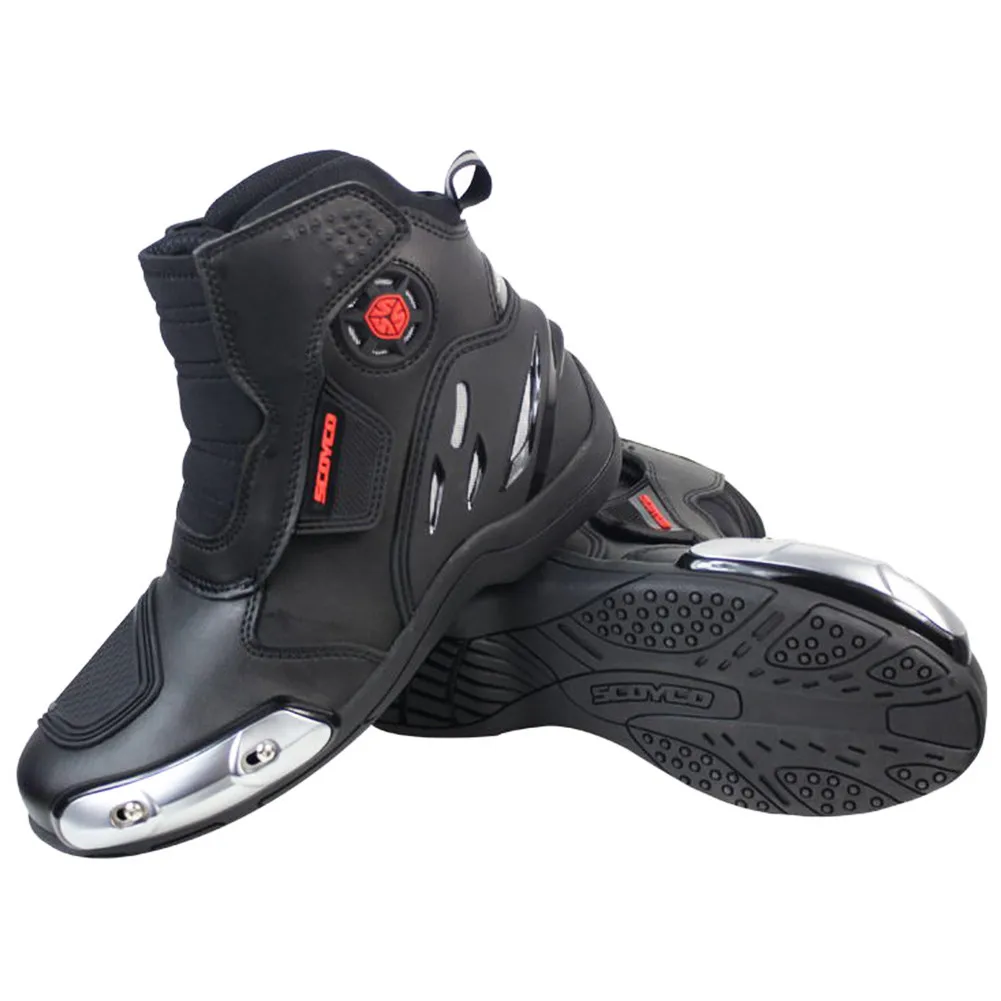 

SCOYCO Motorcycle Boots Stivali Botas Moto Motosiklet Bot Mens Biker Shoes Motociclista Bottes 00285 Mens Shoes