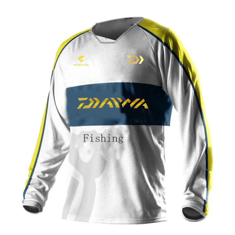 

DAIWA Men Zipper Fishing Clothing Long Sleeve Sunscreen Anti-uv Breathable Coat Summer Fishing Shirt Size XXS-5XL Drop Shipping