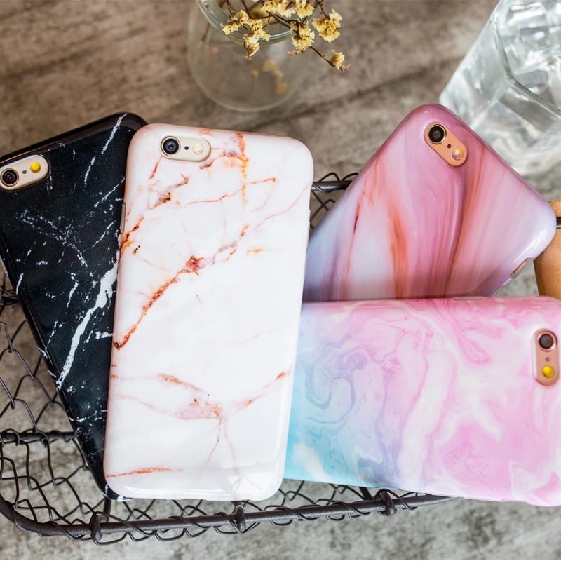 Raninbow цветной мраморный чехол для iPhone 7 7plus 6plus 6splus 6 6s 4 &quot5 5 мягкий гелевый Чехол
