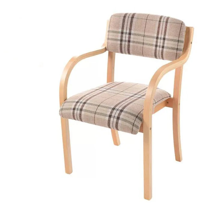Луи Мода Досуг стул сад стул столовая стул кофе стул современная простота Европейский - Цвет: Beige plaid