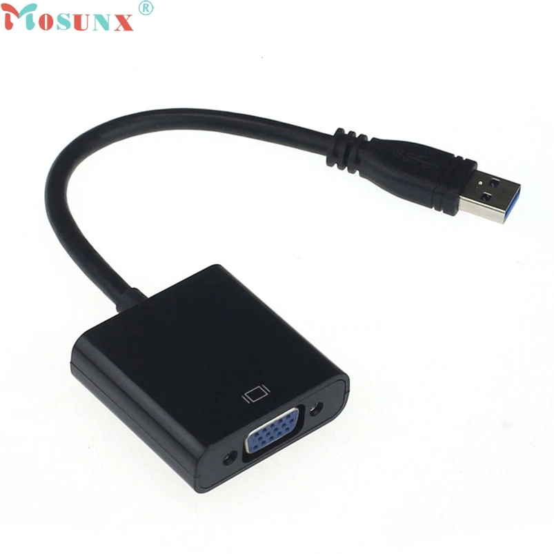 

Mosunx SimpleStone 1PC USB 3.0 to VGA Video Display External Cable Adapter for Win 7/8 6311B13