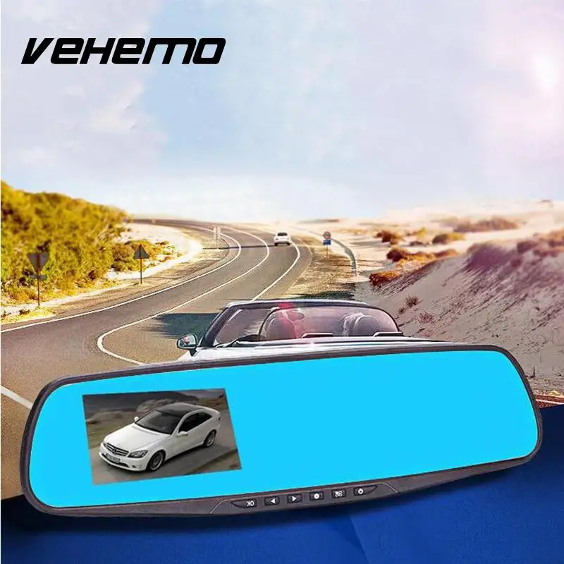720P Car DVRs Camera Registrator Dash Cam 2.8 inch with Rearview Mirror Digital Video Recorder G-Sensor Night Vision Camcorder 