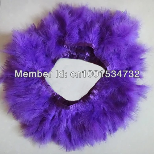 

Free Shipping 6Yards 15-18cm width Purple Turkey Feather trim for Skirt Dress AAA quality for Carnival showgirl customes