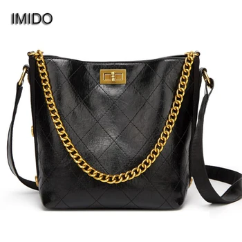 

IMIDO Brand Designer Women shoulder bag Messenger bags pu leather crossbody bags for ladies Chain handbags sac main femme MG092