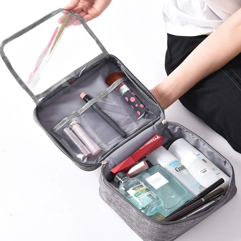 

New Women and Men Cosmetic Bag Large Waterproof Makeup bag Organizer Travel Beauty Case Necessaries Make Up Toiletry Bag 30