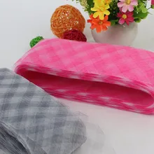 3,1"(8 см) Check Crin конского волоса обрезки/плетеная Вуалетка нейлоновая сетчатая ткань 100 ярдов/партия