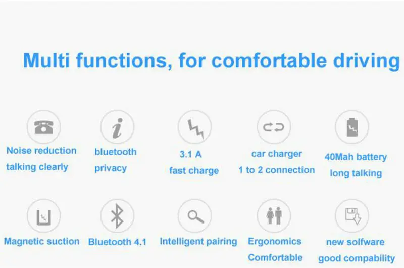 car charger bluetooth headset 4