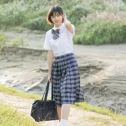 2019 летняя школьная форма в японском стиле, костюм моряка из аниме, топы + галстук + юбка, jk, одежда для студентов в морском стиле с короткими