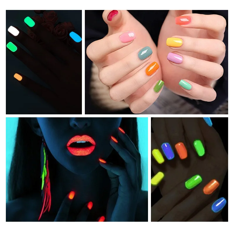 

18 Shimmer Fashion Colors Gel Nail Polish Luminous Nail Gel UV LED Gel Varnish Soak Off Nail Art Gel Easy To Wear 6ml TSLM1