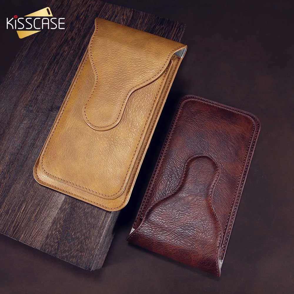 

KISSCASE Universal Flip Phone Bag Case For iPhone 7 6s 6 8 Plus X ten Leather Wallet Purse Belt Phone Shells For iPhonex Capa 10